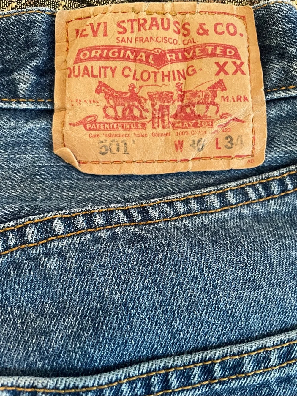 Levi's 501’s Button Fly Broken-in Straight Leg Jeans 👖